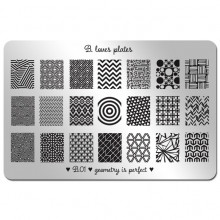 Nail stamping plate B.01 - geometry is perfect