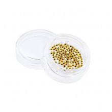 Gold half beads 1,5 mm - 1 g