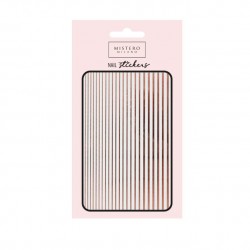 Elastic stripe stickers - rose gold