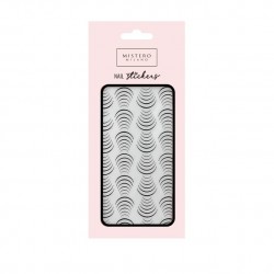 Nail stickers Elastic Bow Black