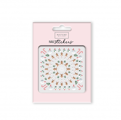 Nail stickers Colorful Christmas