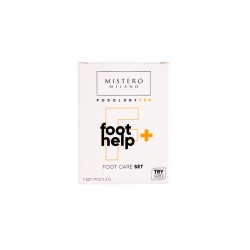 Set of samples of podiatry products for post-treatment care