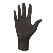 Nitrylowe rękawice kosmetyczne czarne S 100szt.