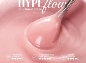 Zdjęcie przedstawiajace konsystencję Żelu budującego Hype Flow Gel Cover Natural
