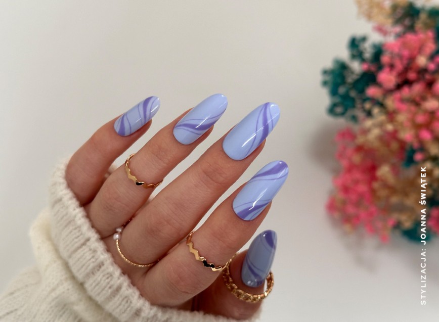 Denim blue nails